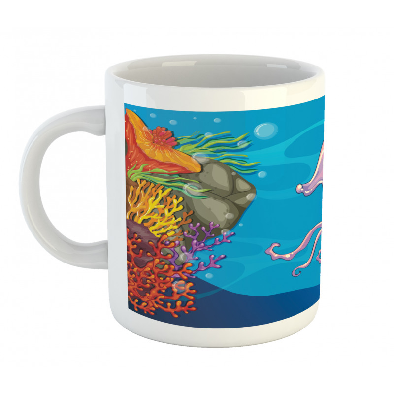 Aquatic Animal Character Mug