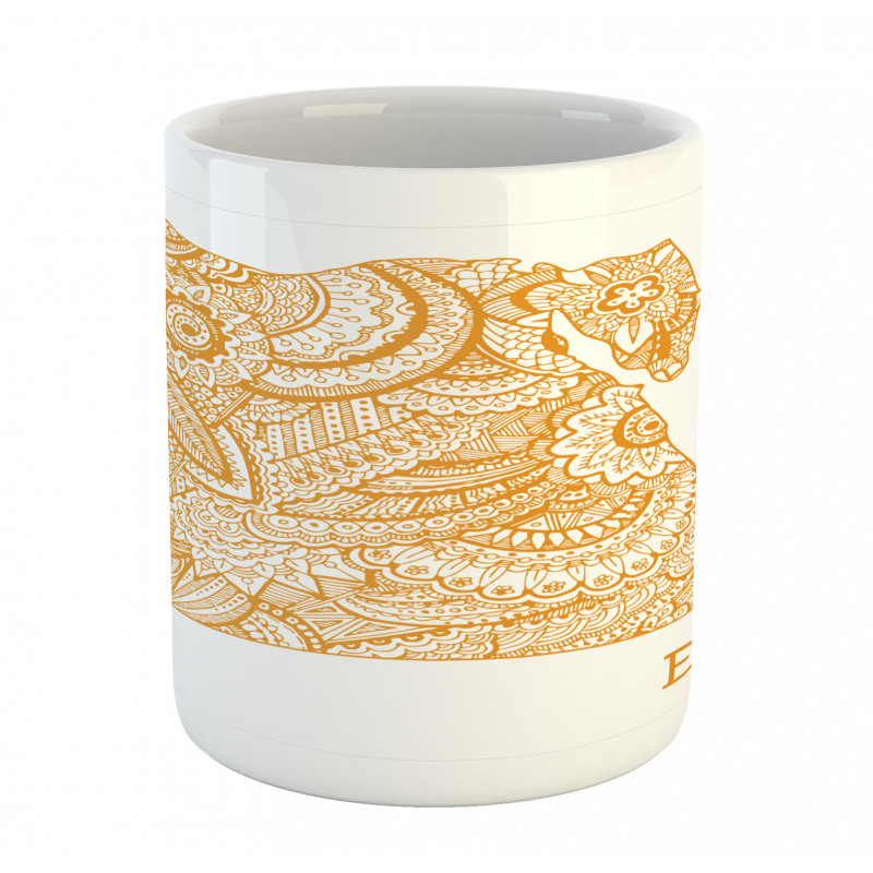 Egypt Map Flower Mug