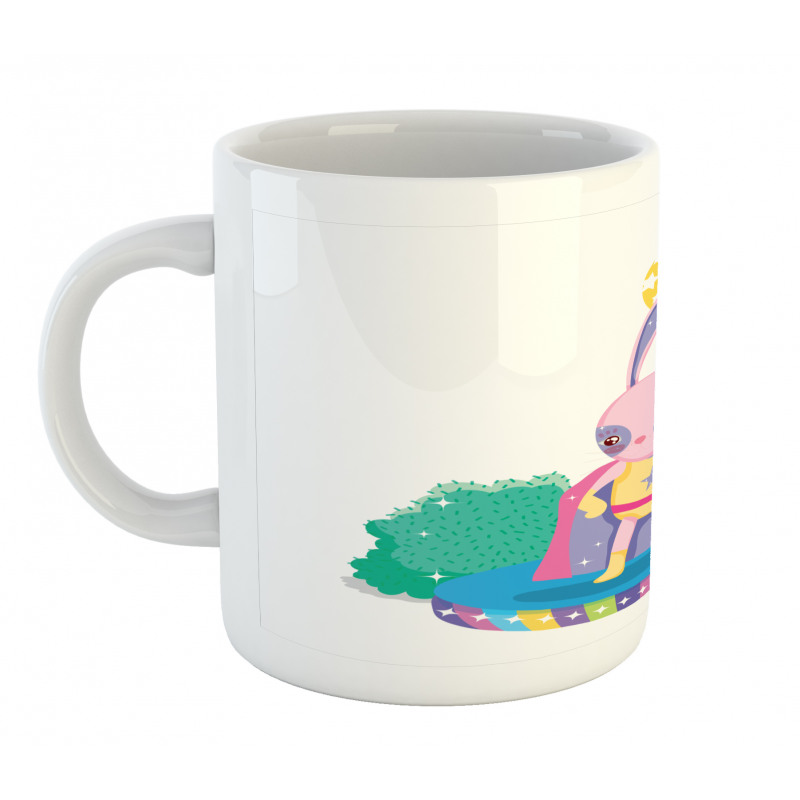 Rabbit in Hero Costume Mug