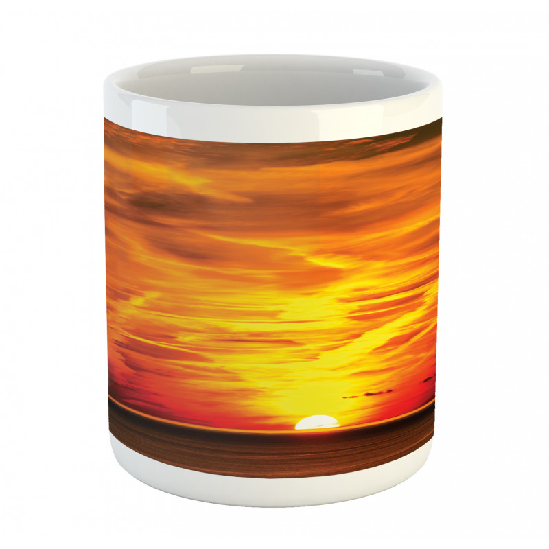 Sunset over Horizon Sea Mug