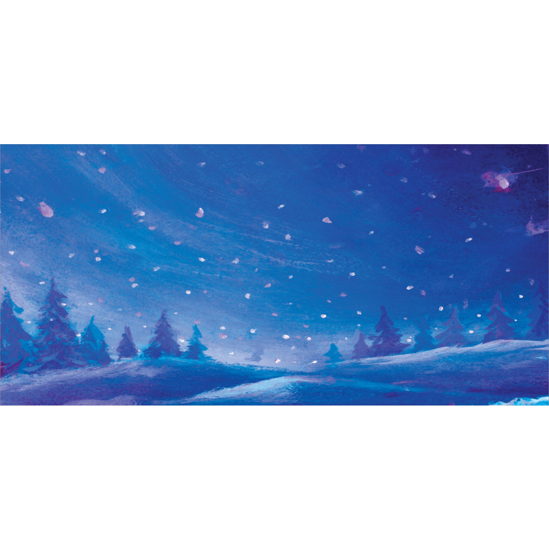 Cold Snowy Night Painting Mug