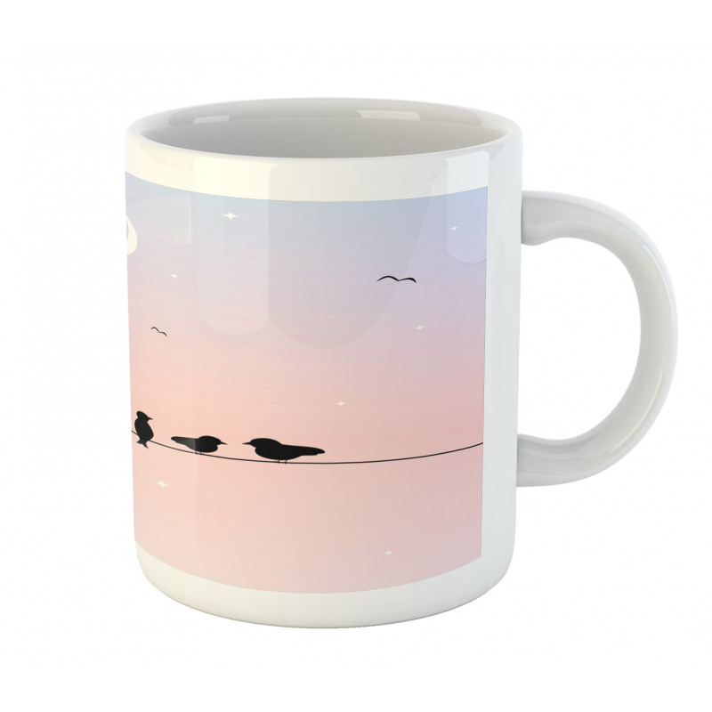 Pastel Tone Sky Moon Mug