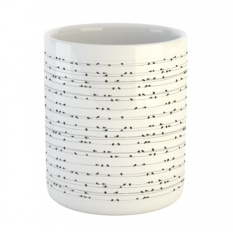 Avian Monochrome Art Mug