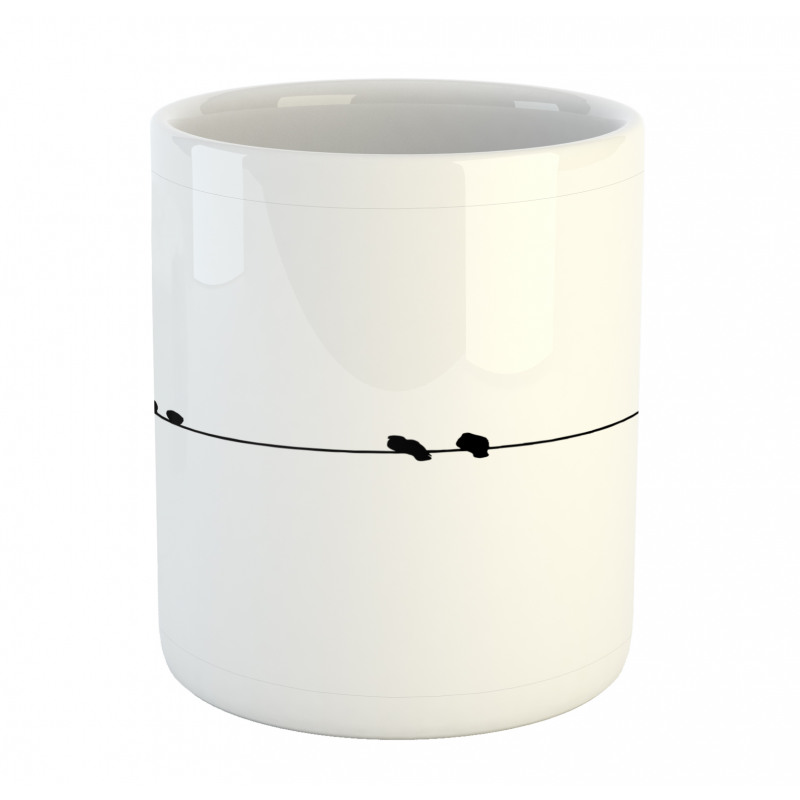 Minimal Pigeon Mug