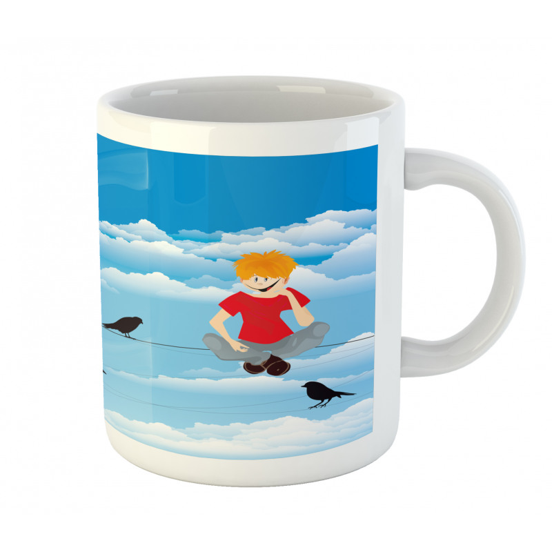 Boy and Avian Sky Mug