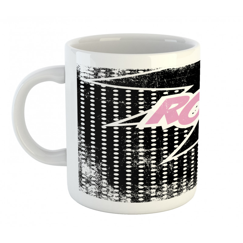 Halftone Style Text Bubble Mug