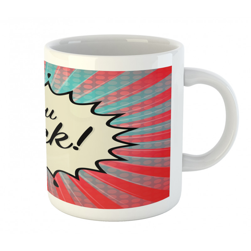 Sunbeams Halftone Graphic Mug