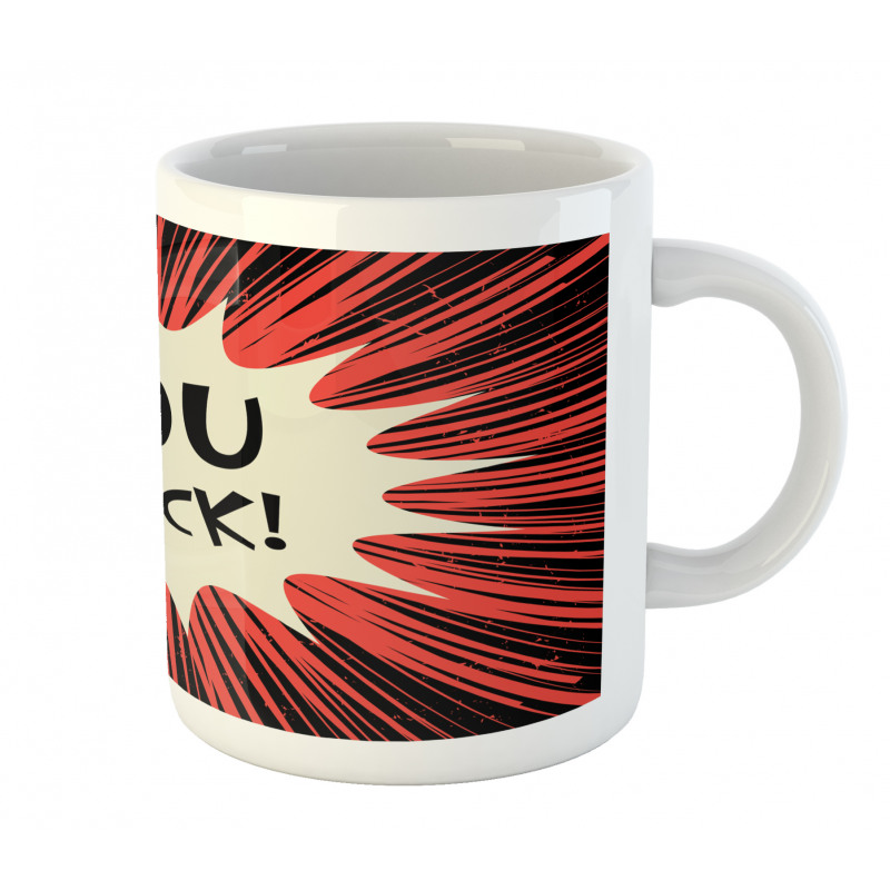 Comic Text Bubble Graphic Mug