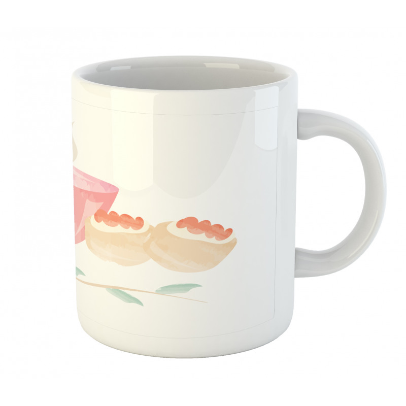 Watercolor Scones Cup Mug