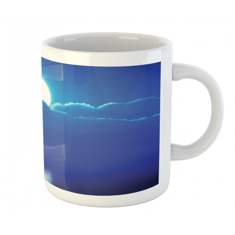 Moonlit Sky and Clouds Mug