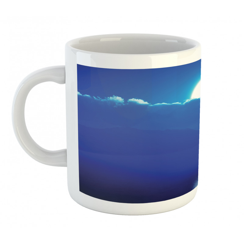 Moonlit Sky and Clouds Mug