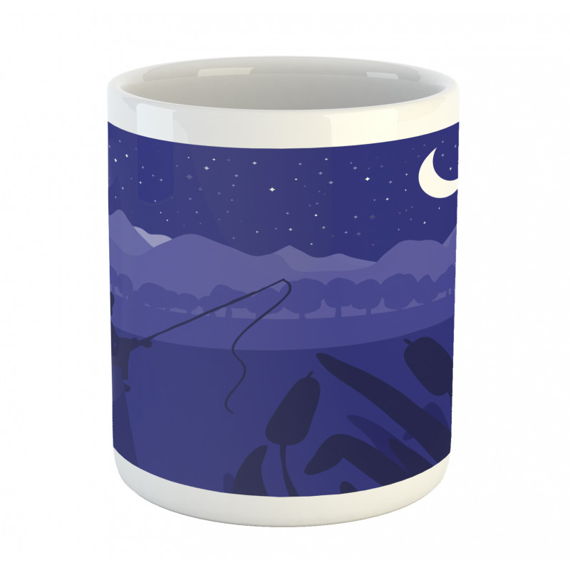 Fisherman Moon River Mug