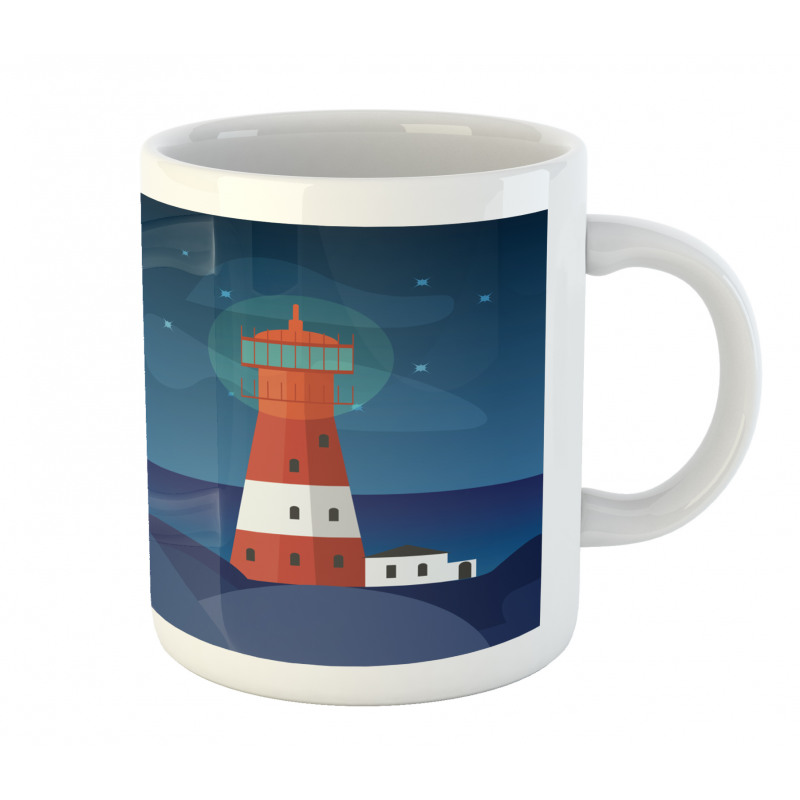 Lighthouse at Night Mug