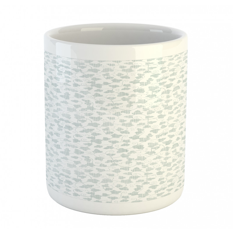 Grape Leaf Ivy Pastel Tones Mug