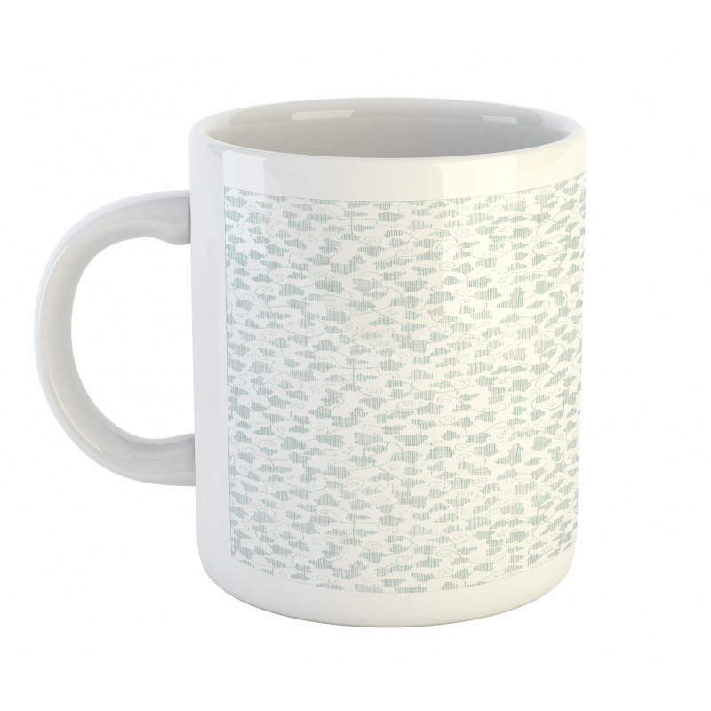 Grape Leaf Ivy Pastel Tones Mug