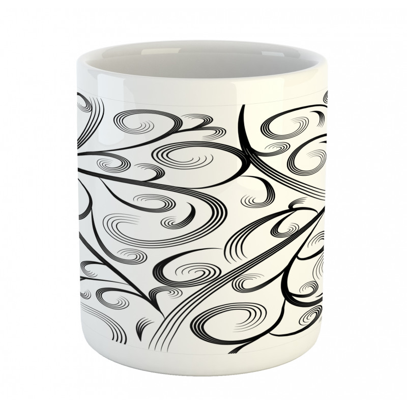 Curvy Lines Art Mug