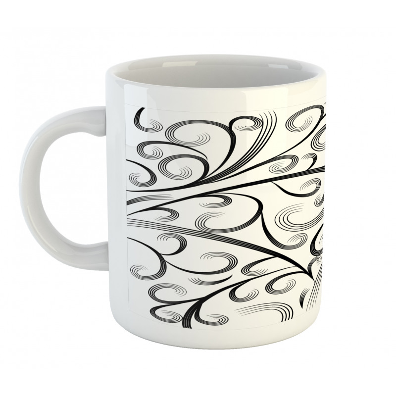 Curvy Lines Art Mug