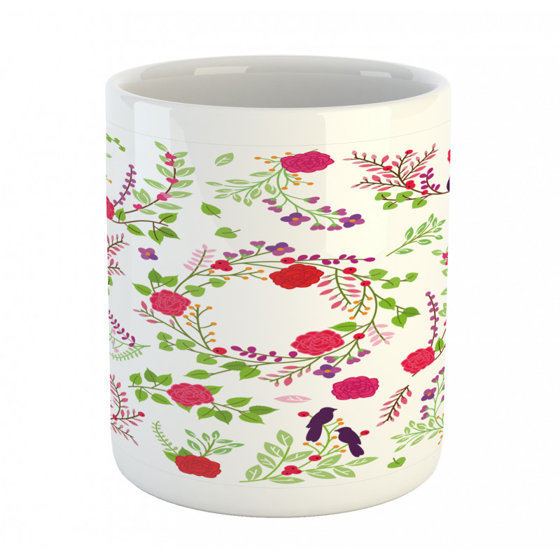 Spring Theme Rose Blossoms Mug