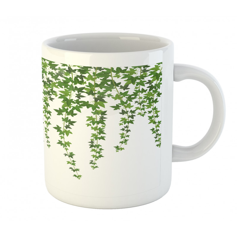 Garden Theme Grape Leaves Mug