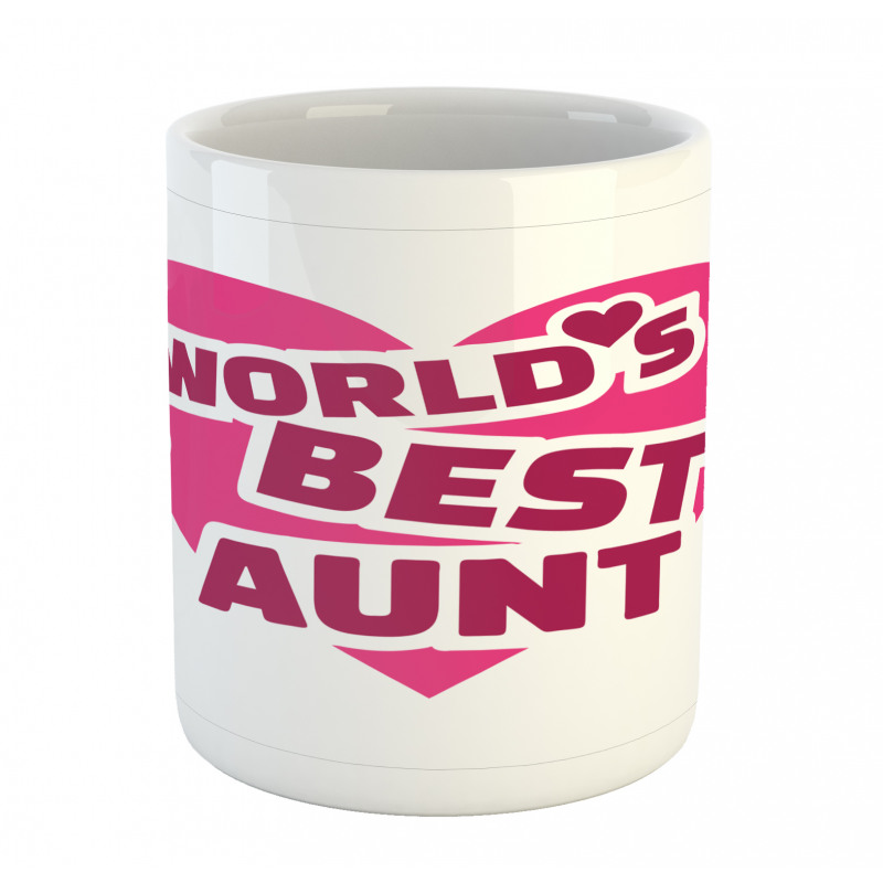 World's Best Aunt Lettering Mug