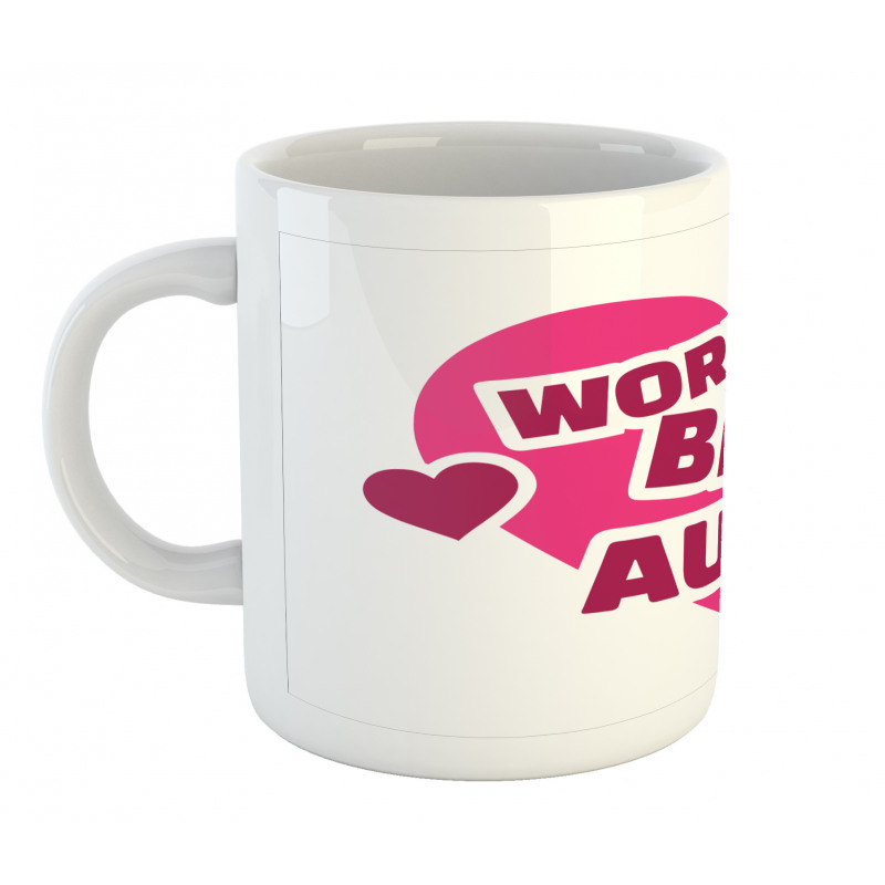 World's Best Aunt Lettering Mug