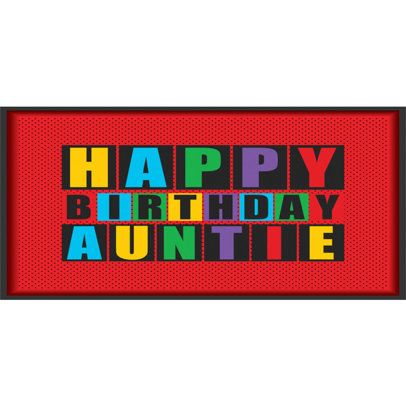 Funky Happy Birthday Auntie Mug