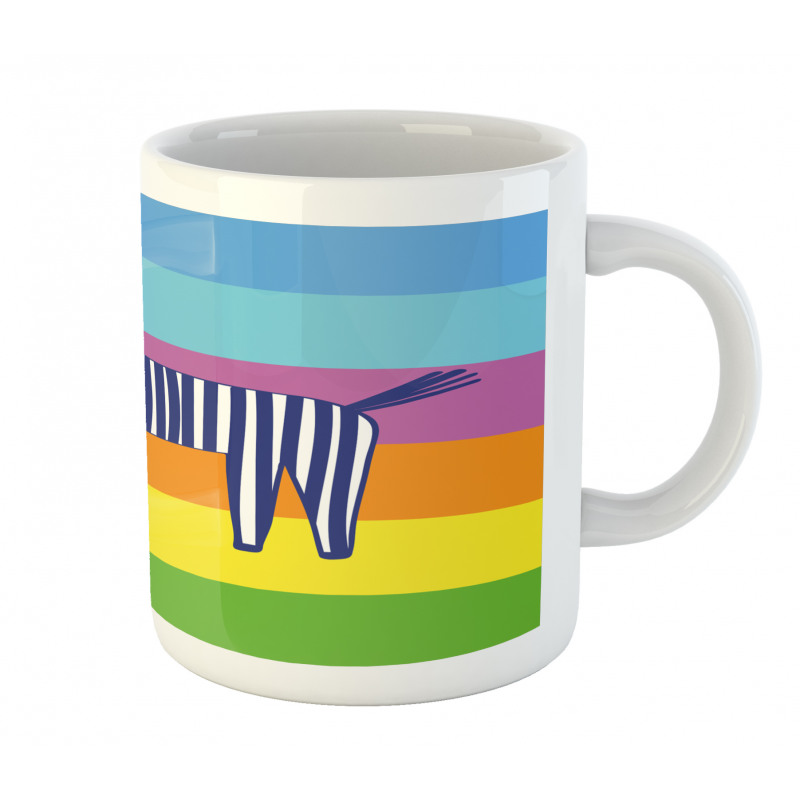 Doodle Animal Stripes Mug