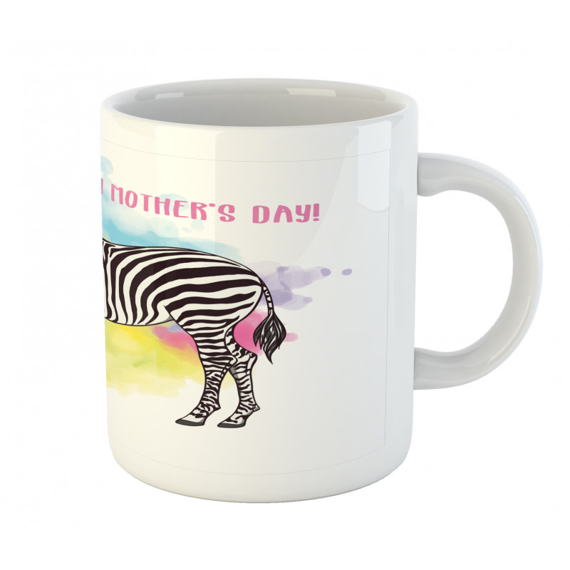 Zebras on Splashes Art Mug