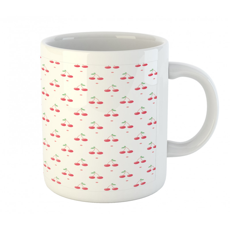 Summer Fruit and Polka Dot Mug