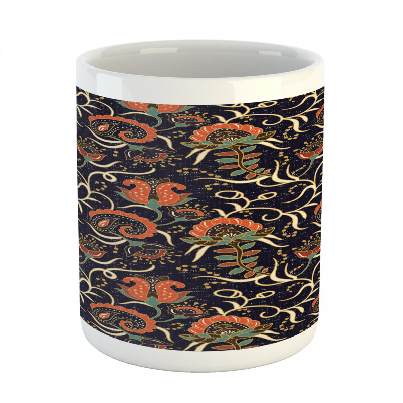 Grunge Flora Curl Mug