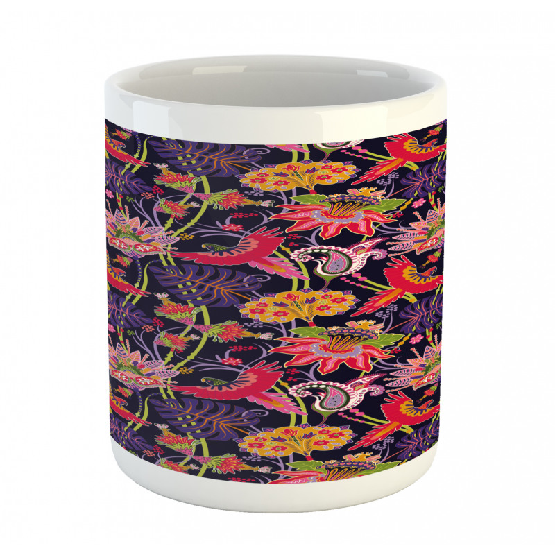 Floral Jungle Illustration Mug