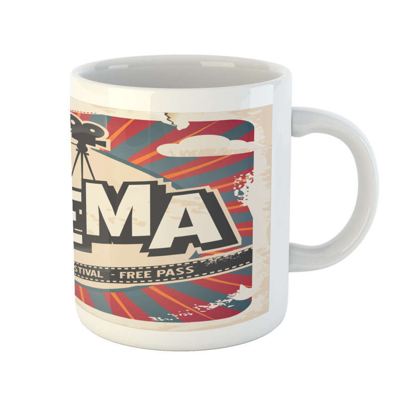 Vintage Cinema Movie Star Mug