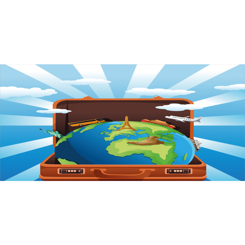 Globe in a Vacation Suitcase Mug