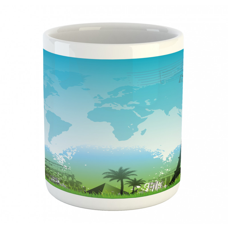 Famous Landmarks Mapping Mug