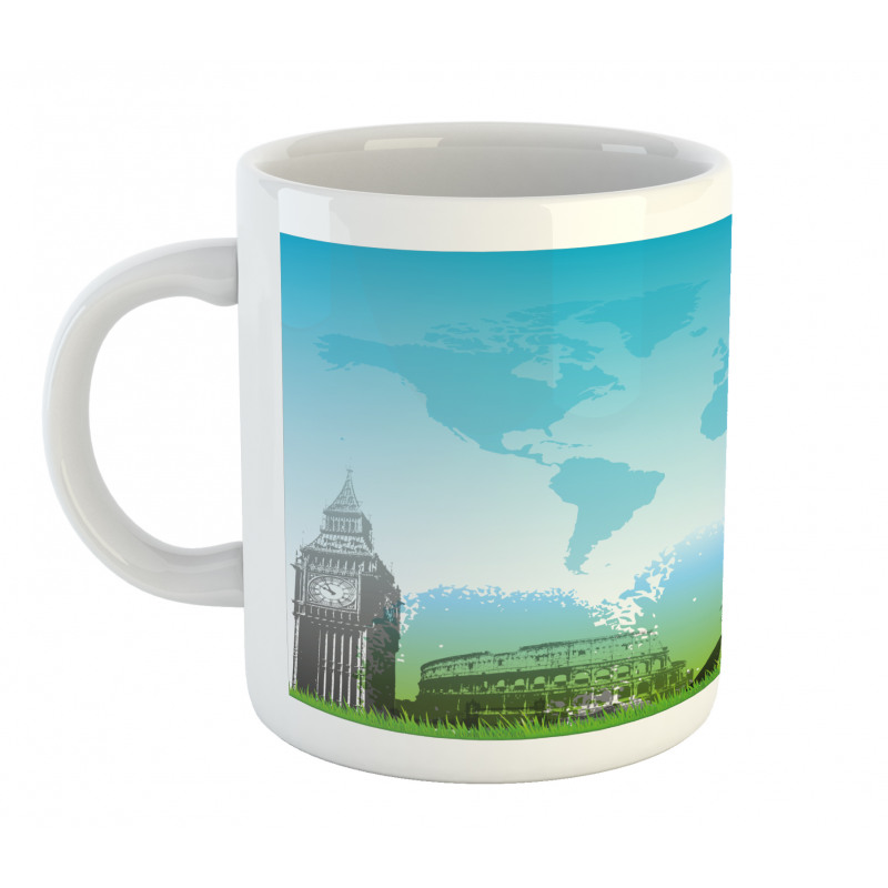 Famous Landmarks Mapping Mug