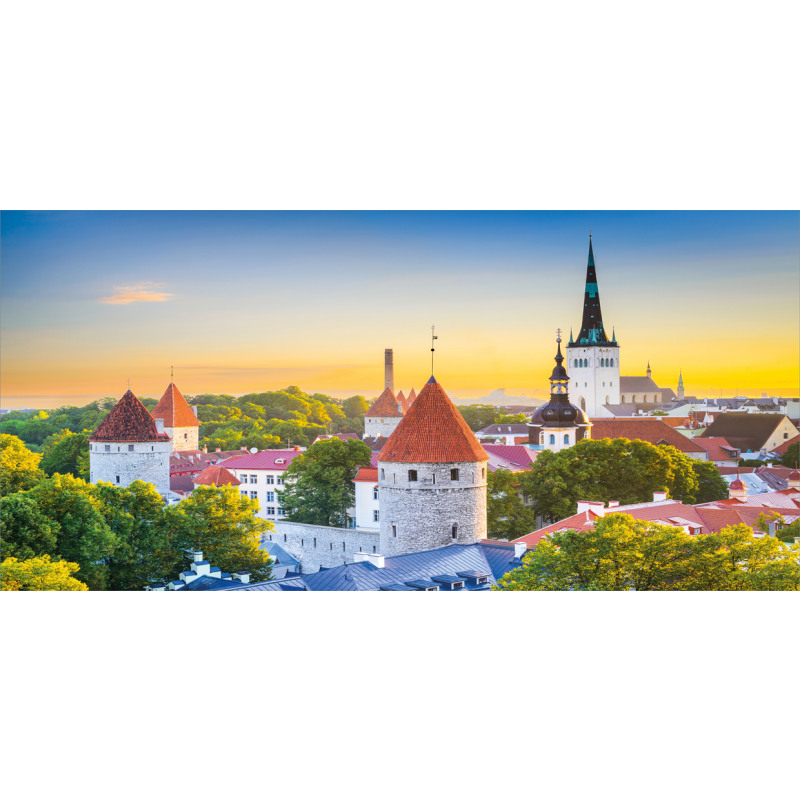 Estonia Historic Town Sunset Mug