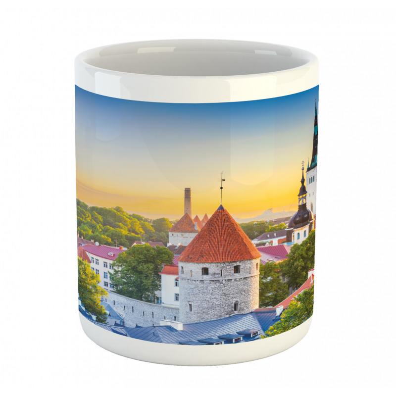 Estonia Historic Town Sunset Mug