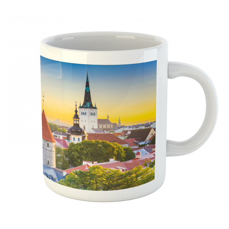 Estonia Historic Town Sunset Mug