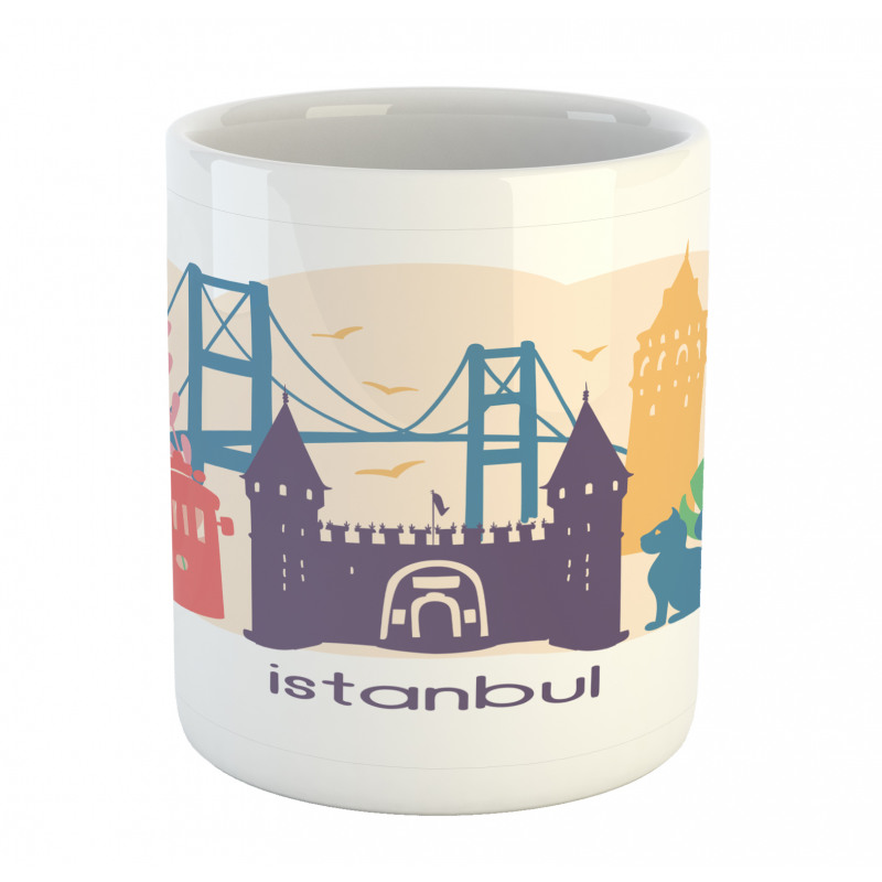 Floral Istanbul Landmarks Mug