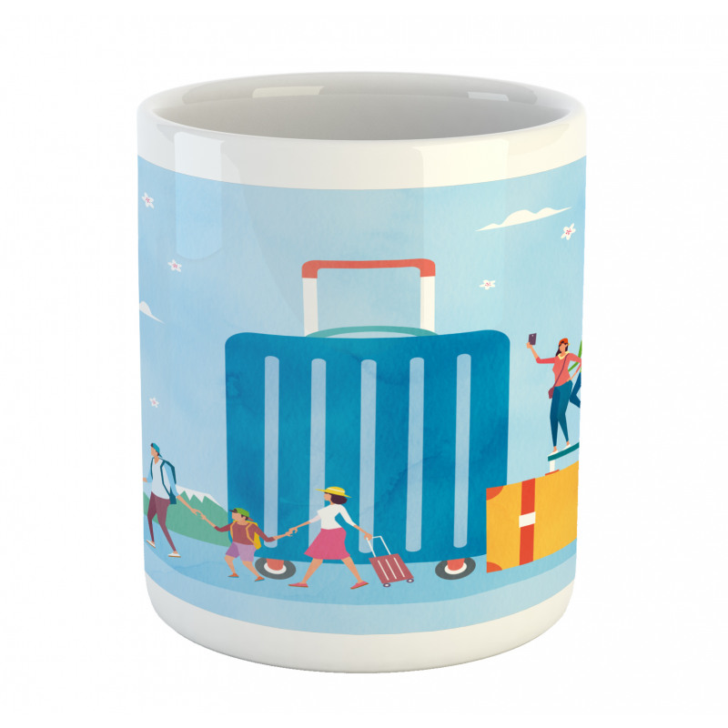 Families Off to a Vacation Mug