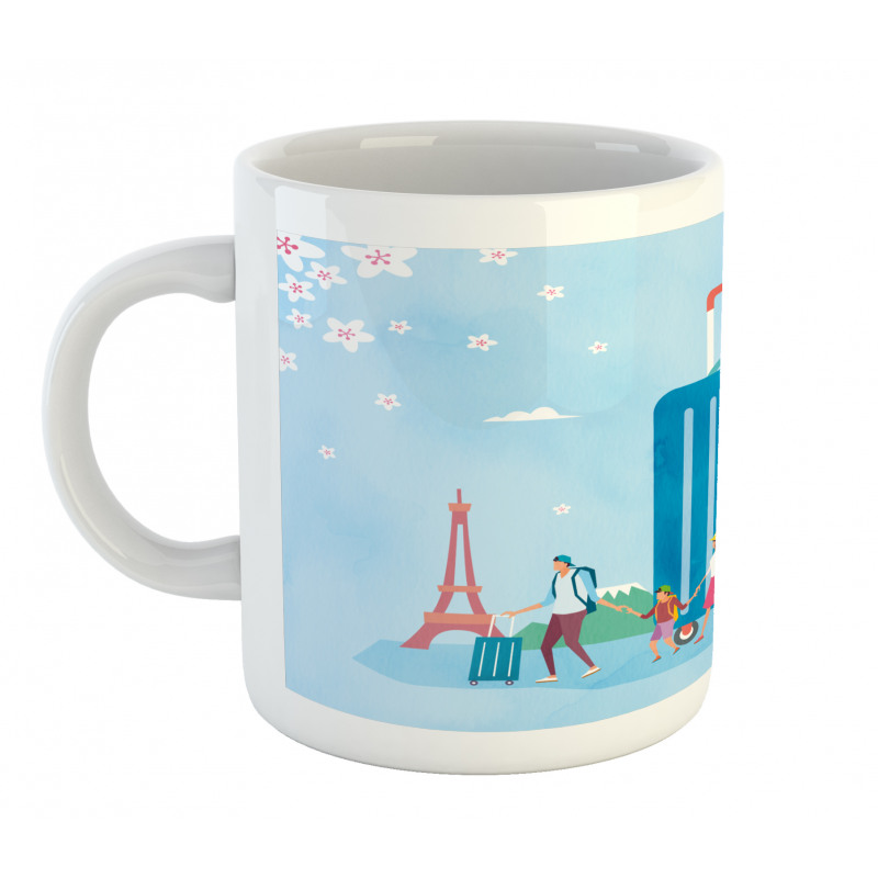 Families Off to a Vacation Mug