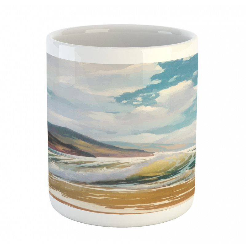 Sea Waves Coastline Mug