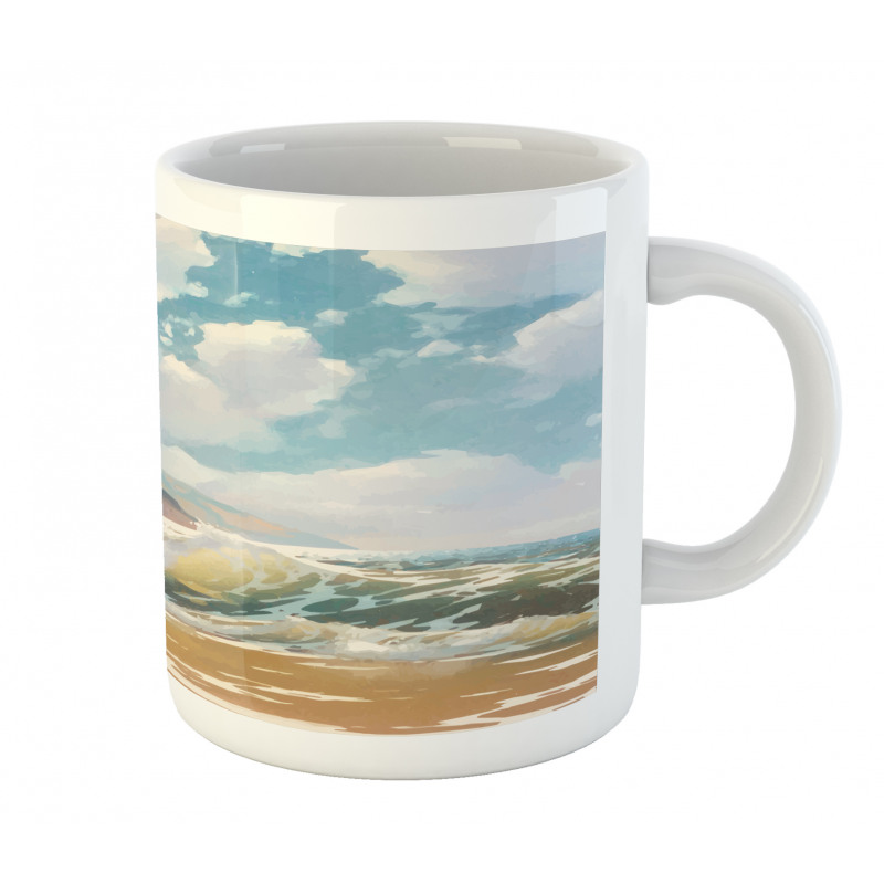 Sea Waves Coastline Mug