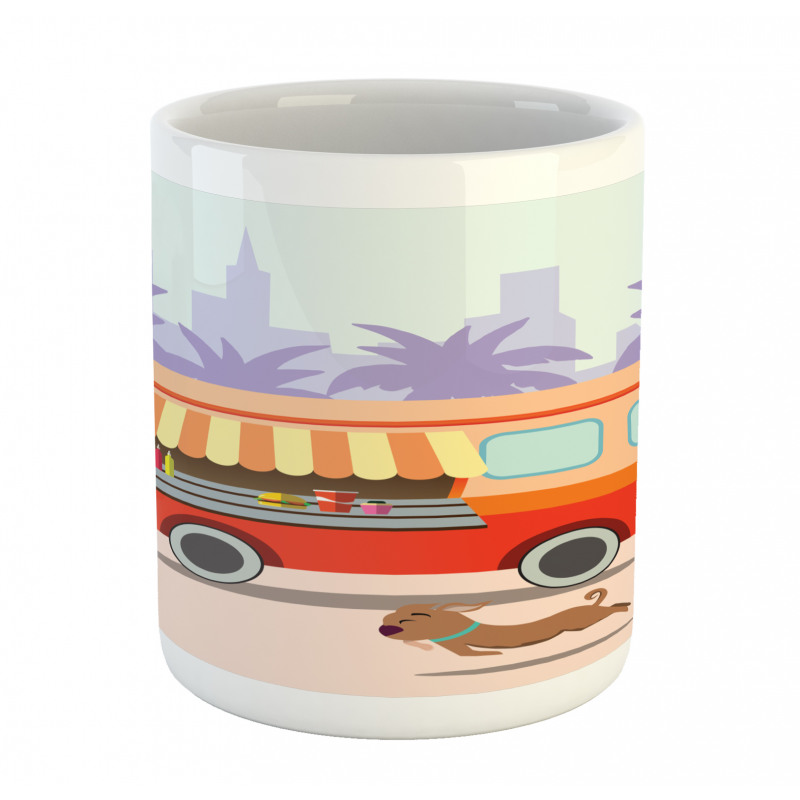 Street Food Van Dog Mug