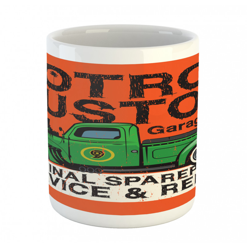 Garage Retro Vehicle Mug