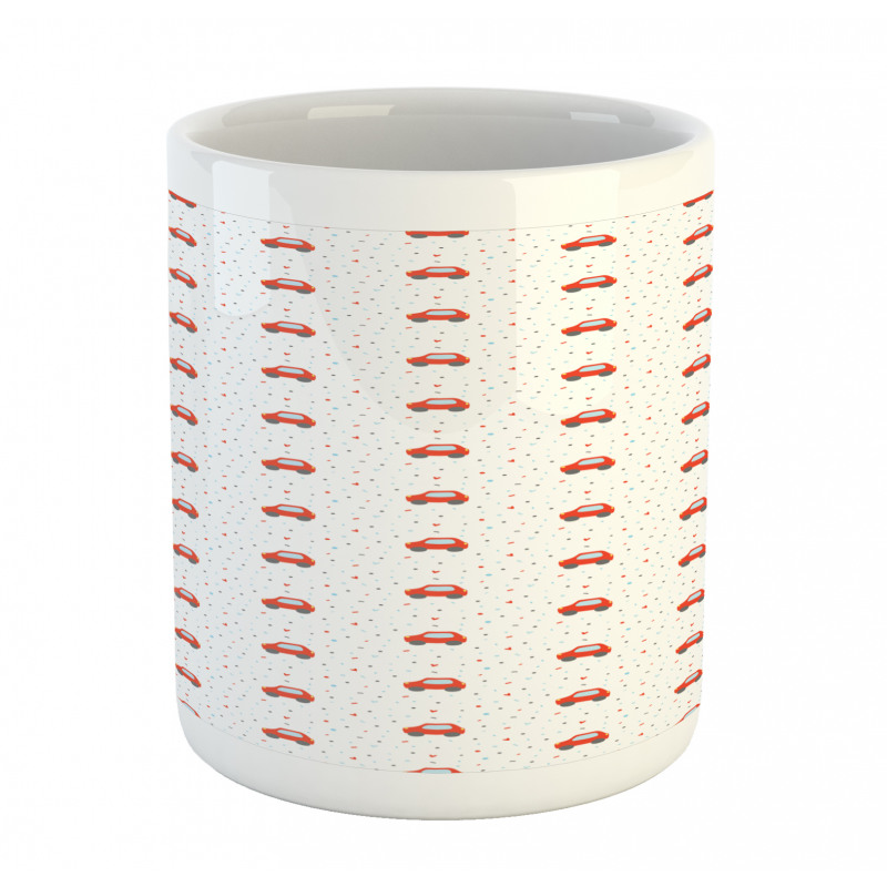 Rounds Hearts and Cars Mug