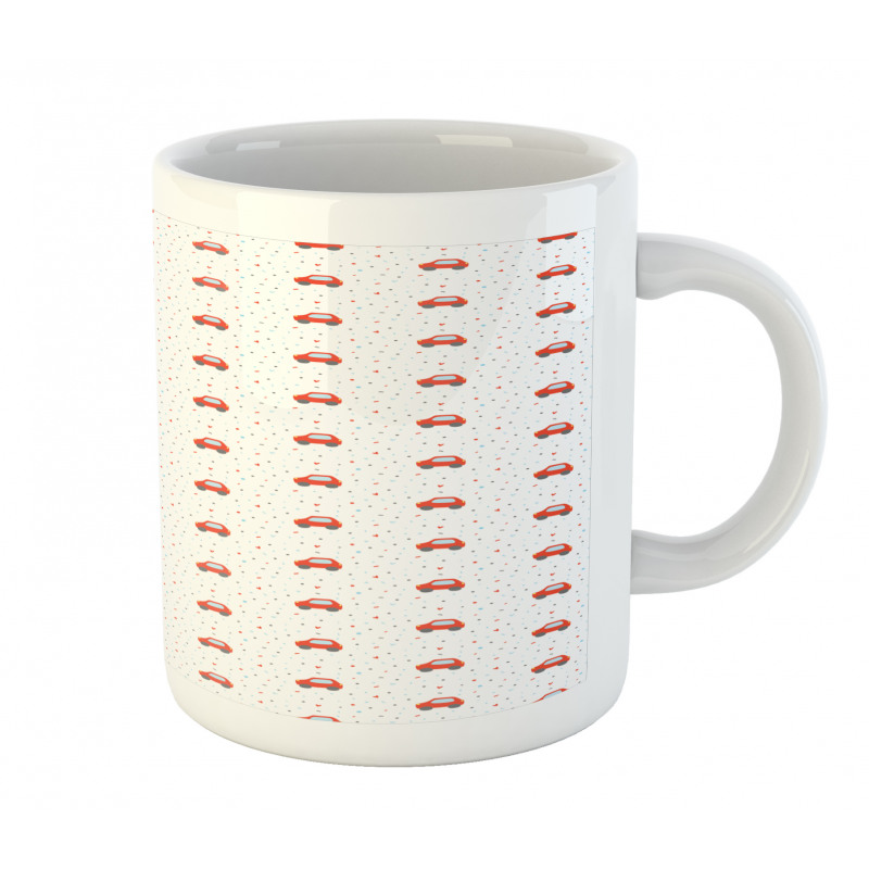 Rounds Hearts and Cars Mug