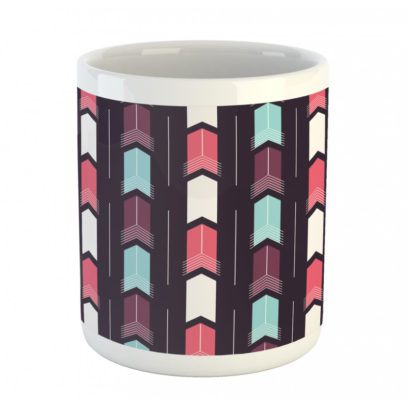 Vertically Upwards Streaks Mug