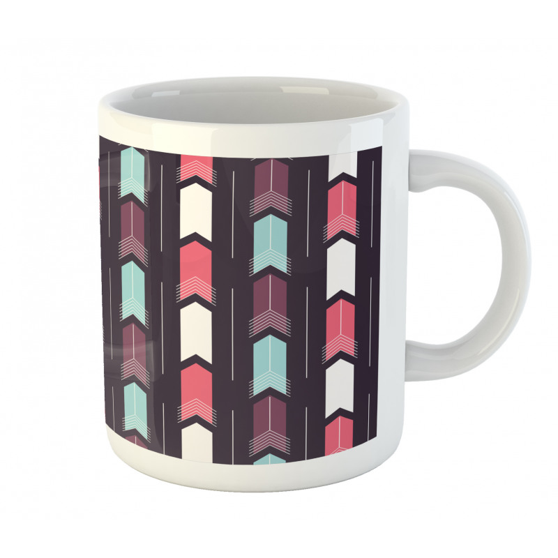 Vertically Upwards Streaks Mug