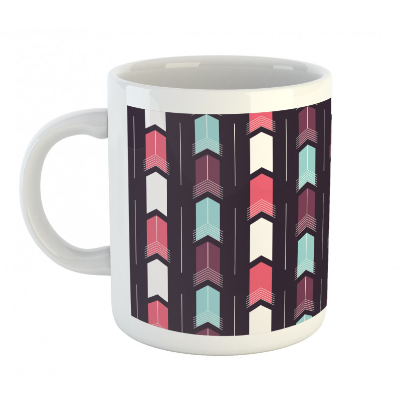 Vertically Upwards Streaks Mug